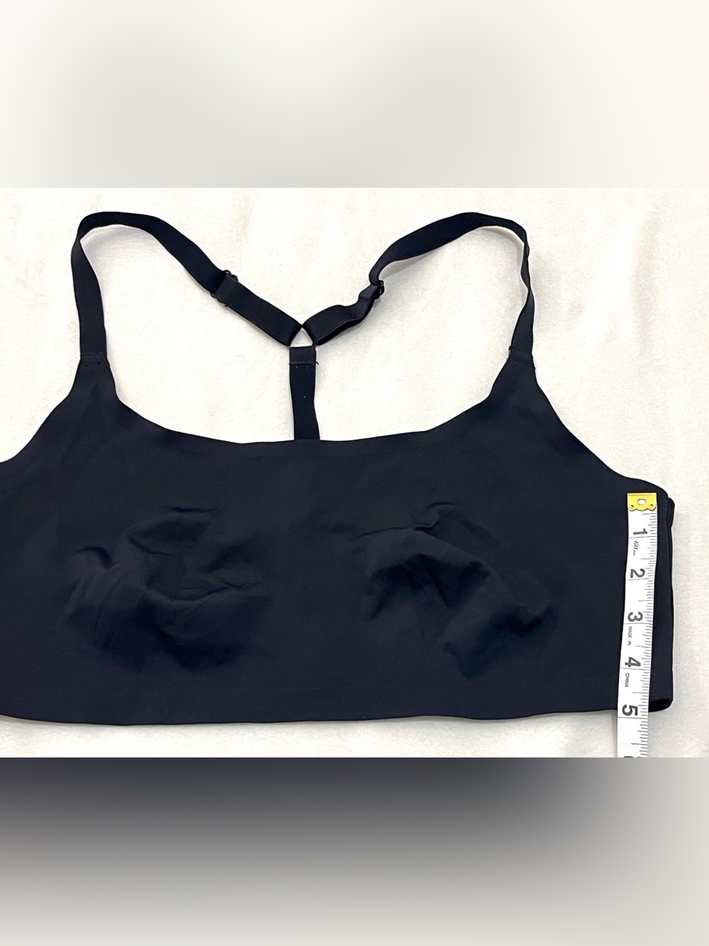 Auden Black Seamless T-Back Bralette - Women Intimates Thin Very Soft Size XL - Picture 4 of 11